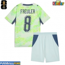 Schweiz Remo Freuler #8 Auswärts Trikotsatz Kinder WM 2026 Kurzarm (+ Kurze Hosen)